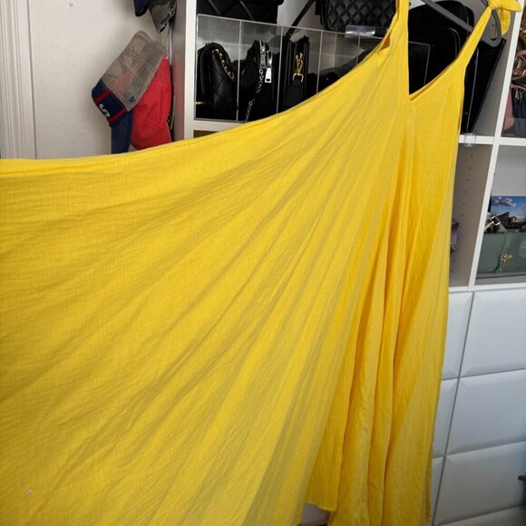 HELSOL x Eclectic Array Yellow Cotton Maxi Dress – One Size - Picture 2 of 5